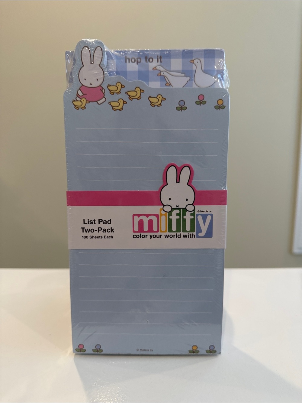 New Miffy with Ducks Blue Notepads (2 pk)